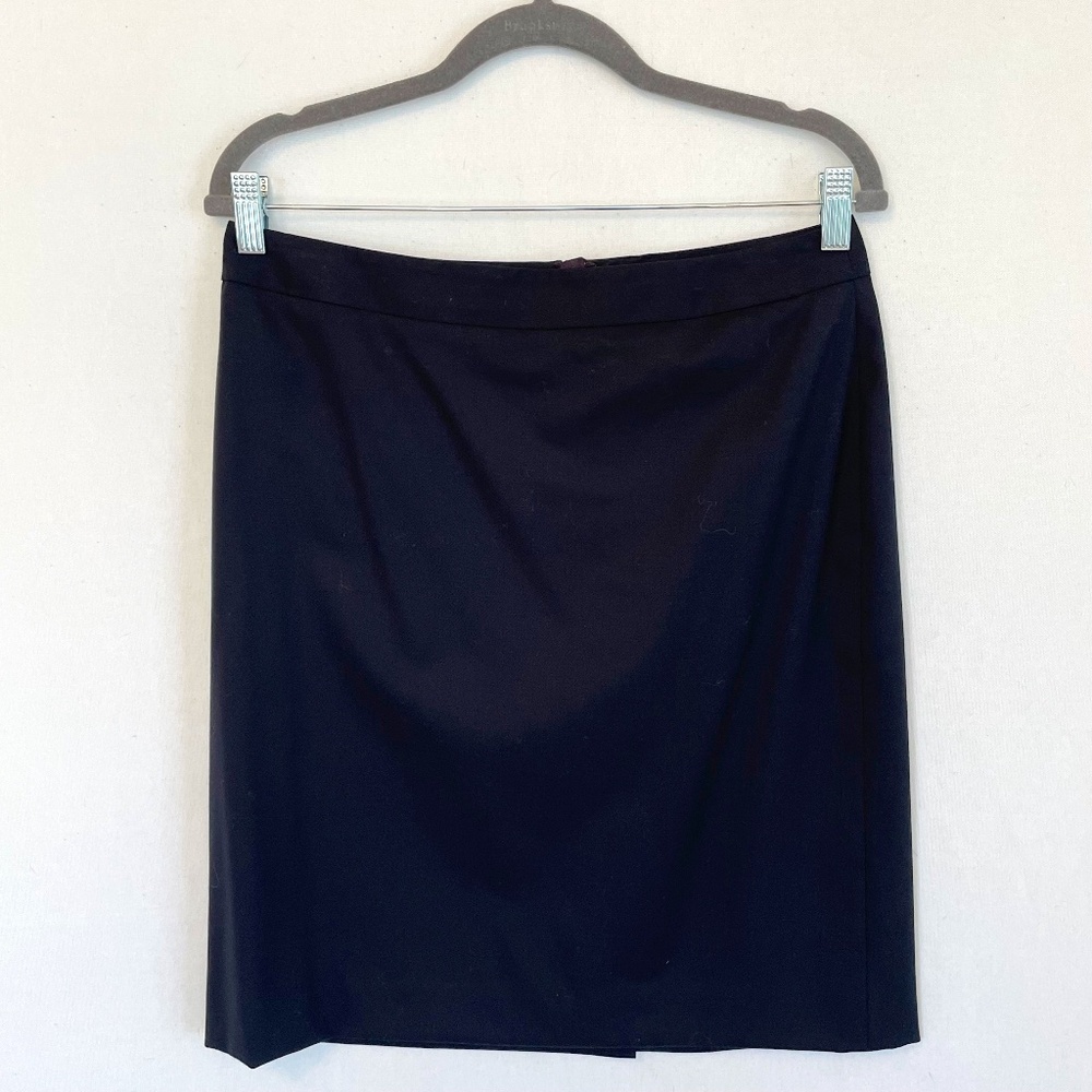 BROOKS BROTHERS 346 Stretch Women’s 10 Petite Black Career Wear Pencil Skirt